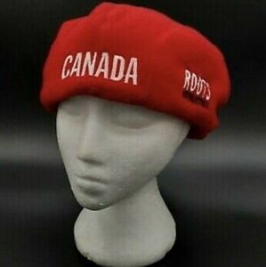 Roots Olympic 1998 red newsboy hat